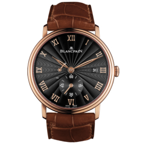 寶珀Blancpain-villeret系列 6606-3630-55B 男士手動(dòng)機(jī)械表